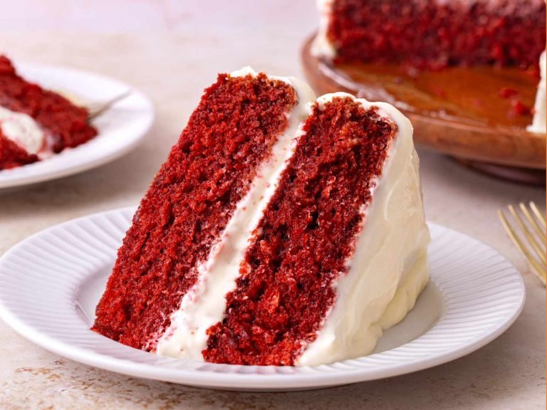 Moist Red Velvet Cake with Cream Cheese Frosting