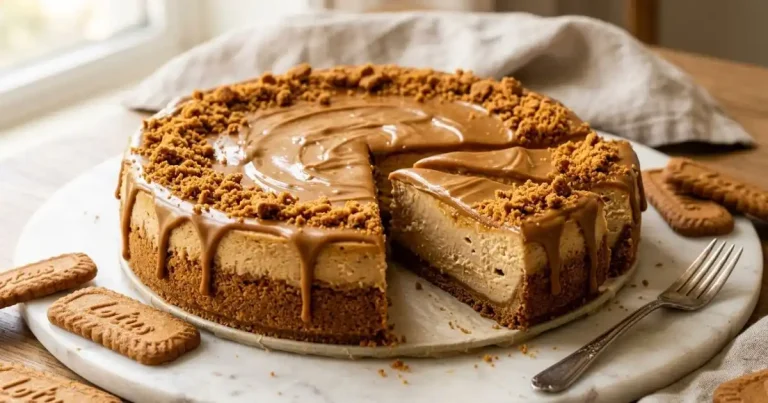 Biscoff Cookie Butter Cheesecake