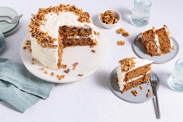 Traditional Carrot Cake with Walnuts