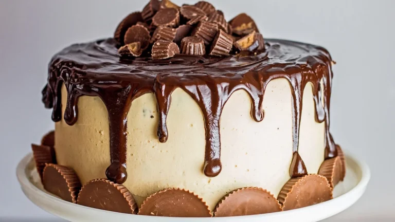 Chocolate Peanut Butter Drip Cake