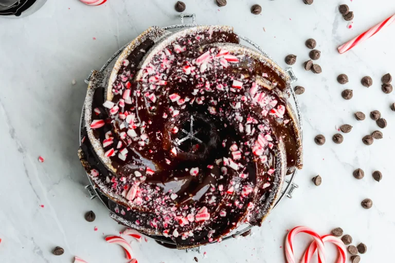 Peppermint Chocolate Christmas Cake