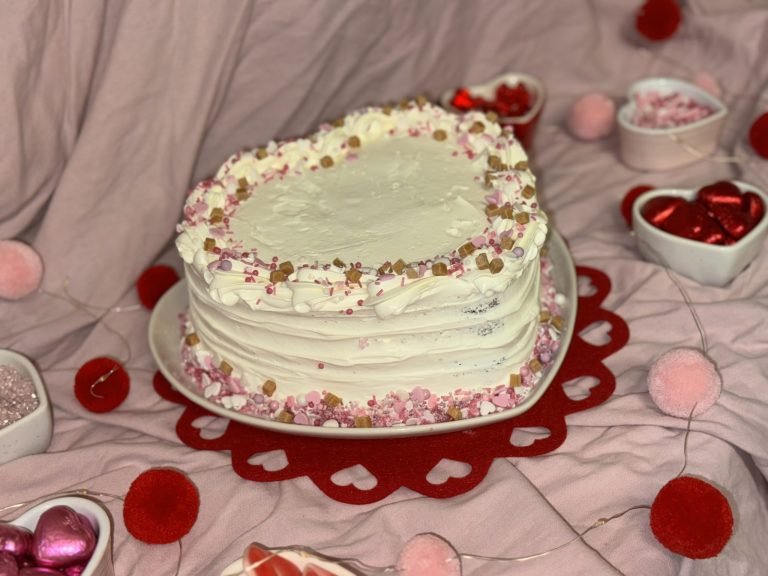 Valentine’s Day Red Velvet Heart Cake