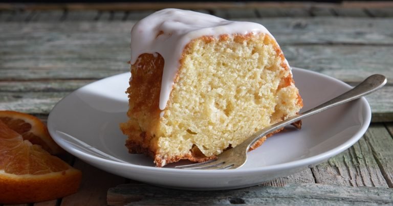 Orange Bundt Cake with Sweet Glaze